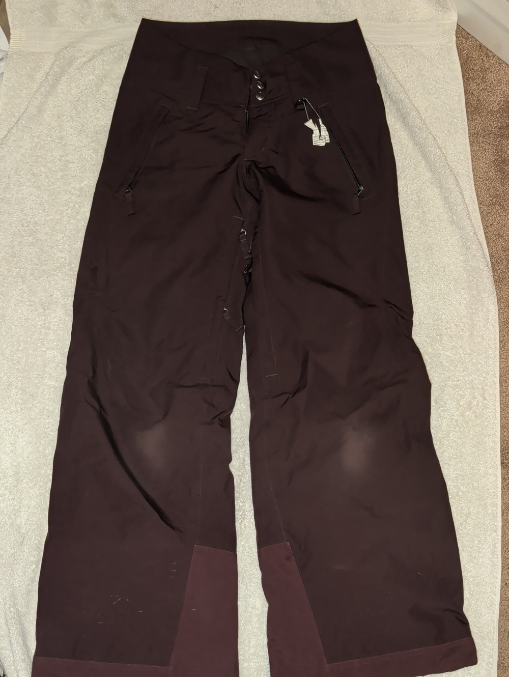 Patagonia H2No Women’s XS Waterproof Snow Ski Pants Brown SP14